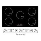 9200W Magnetic 9.5kg Five Ring Electric Induction Hobs