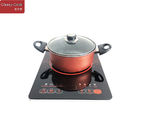 2200w Black Crystal Plate Single Induction Stove Top 380*295mm Size