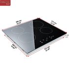 590*520*65mm 50Hz 4 Burner Induction Cooktop Touch Control