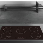 36&quot; Ceramic Glass Top Flex Zone Speed Booster Built In Induction Cooktop In Black