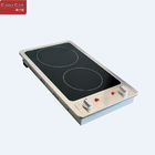 12 In. Domino Radiant Ceramic Glass Cooktop In Stainless Steel With Knob Control