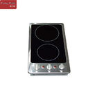 12 In. Knob Control Timer Stainless Steel Shell Ceramic Radiant Electric Cooktop