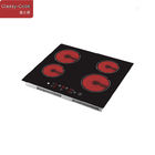 36 In. Radiant 4 Elements Dual Ring Electric Ceramic Glass Cooktop In Black