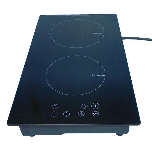 Auto Off 520*295mm Induction Cooktop Two Burner