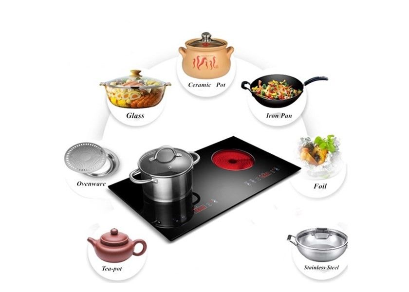 Two Elements Built In 730X430mm Ceramic Induction Stove