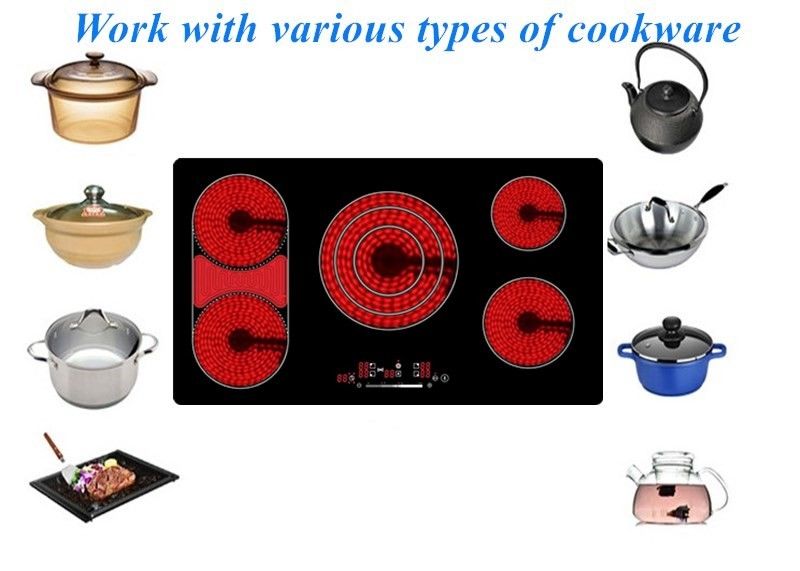 Child Lock Safety Zinc Alloy 30in 5 Hob Cooker