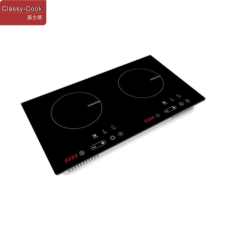 4000W 4 Side Bevel Dual Induction Cooker With GS CE ROHS Certificate