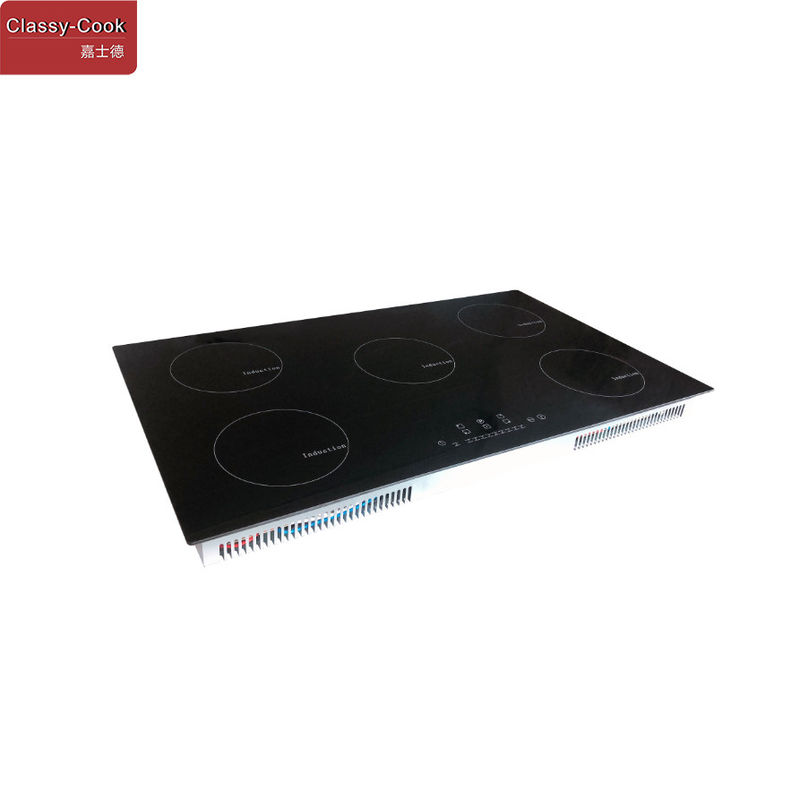30 In. Built-In Ceramic Glass Touch Control Five Burner Wifi Induction Cooktop